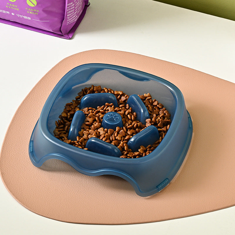 Pet Dog Slow Anti-Suffocation Anti-Choking Water Feeder Bowl