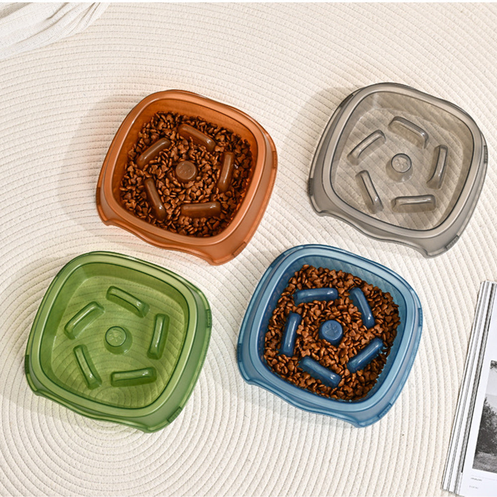 Pet Dog Slow Anti-Suffocation Anti-Choking Water Feeder Bowl