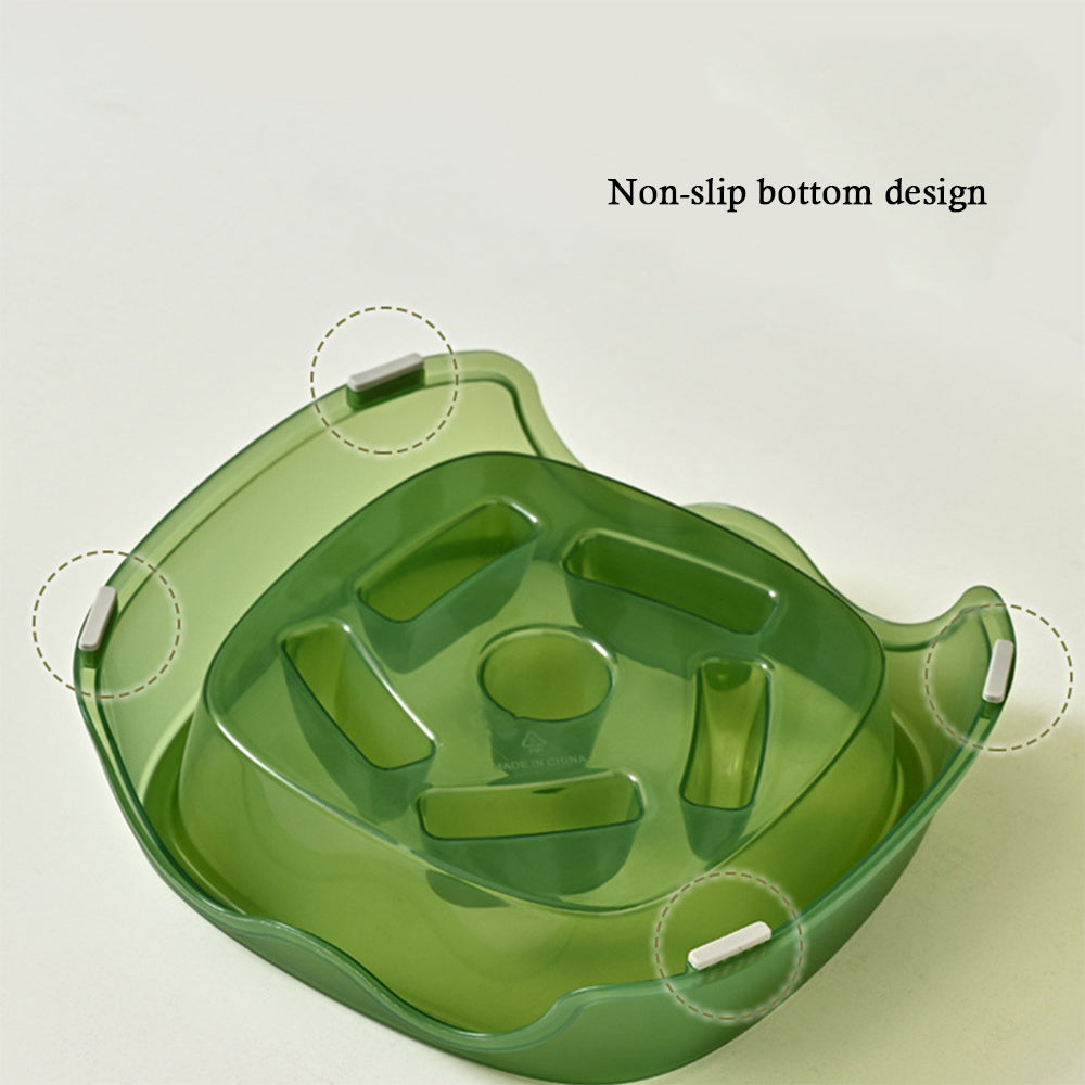 Pet Dog Slow Anti-Suffocation Anti-Choking Water Feeder Bowl