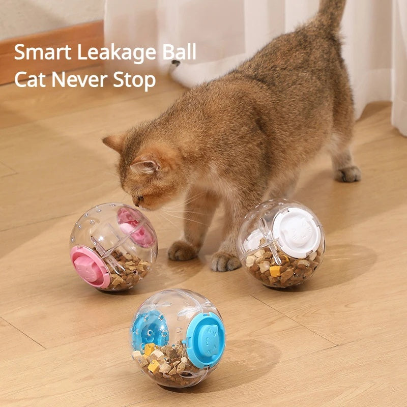 Dog Cat Slow Feeding Ball Food Leakage Smart Toy Feeder