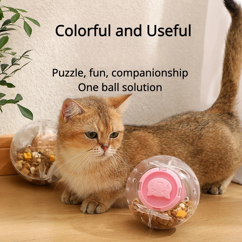 Dog Cat Slow Feeding Ball Food Leakage Smart Toy Feeder